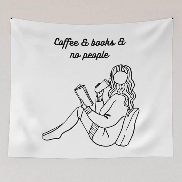 Item preview, Coffee & books & no people designed and sold by creativityisfun.