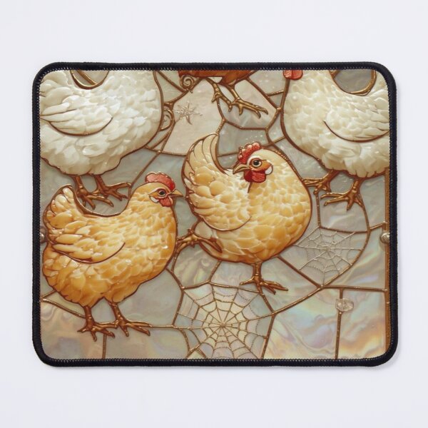 Item preview, Chickens Under Magical Stained Glass Moon designed and sold by BriSher.