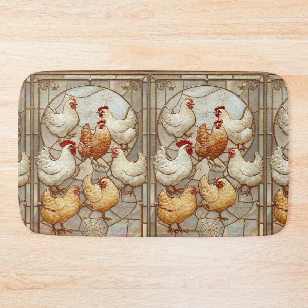 Item preview, Chickens Under Magical Stained Glass Moon designed and sold by BriSher.