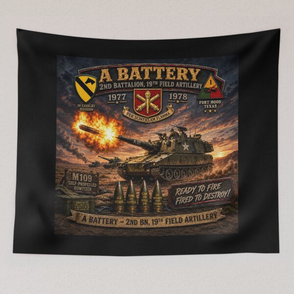 Item preview, A battery 2nd Bn. 19th FA designed and sold by Military Insignia Products.