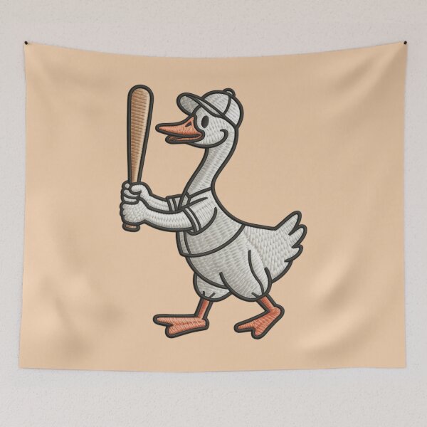 Item preview, silly goose playing baseball designed and sold by 123ks.