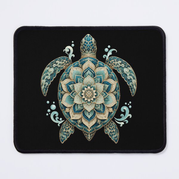 Item preview, Ornate Sea Turtle Mandala Ocean Art designed and sold by POD DYNASTY.