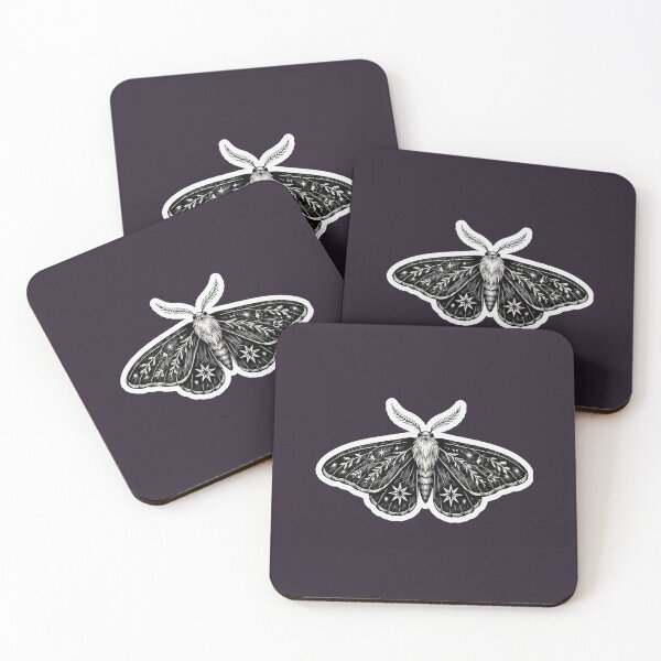 Item preview, Botanical Night Moth Ink Illustration designed and sold by MizerMoths.
