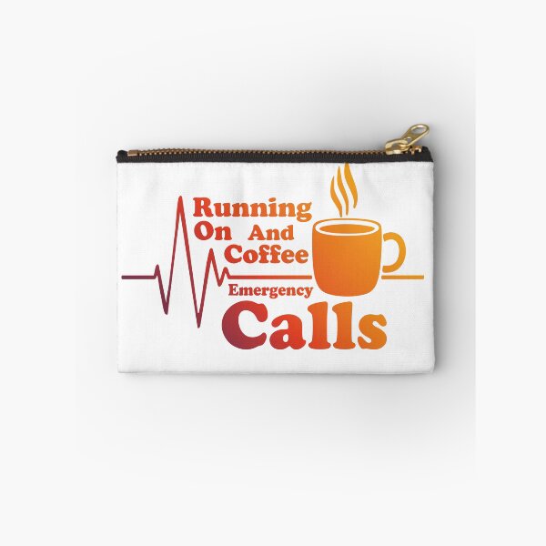 Item preview, Running On Coffee And Emergency Calls - EMS Paramedic Funny Retro Design designed and sold by WADYB SHOP.