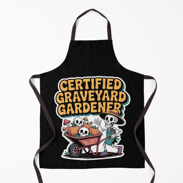 Item preview, Certified Graveyard Gardener Funny Skeleton Gardening Shirt designed and sold by Raw Tigers.