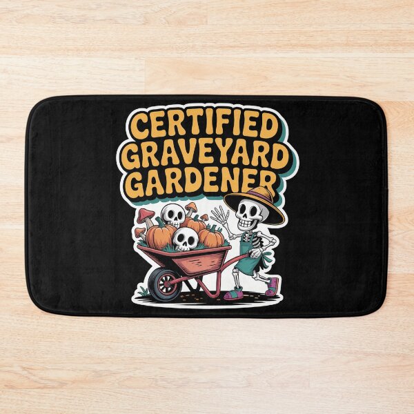 Item preview, Certified Graveyard Gardener Funny Skeleton Gardening Shirt designed and sold by Raw Tigers.