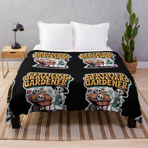 Item preview, Certified Graveyard Gardener Funny Skeleton Gardening Shirt designed and sold by Raw Tigers.