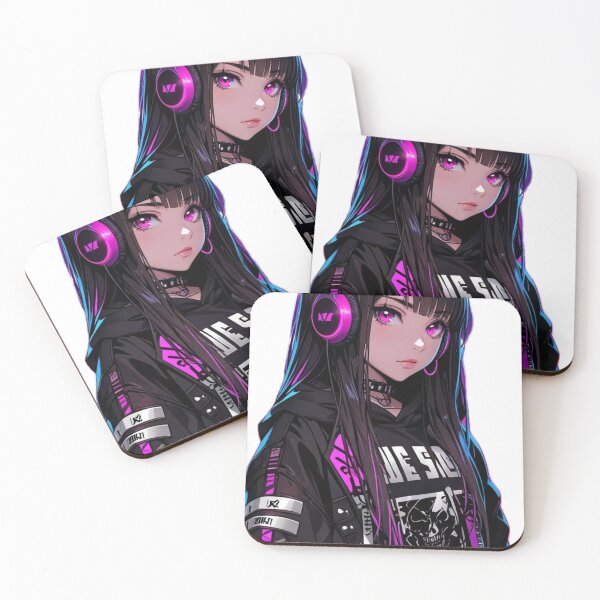Item preview, Dark Kawaii Gamer Girl Neon Streetwear Design designed and sold by AnimDream .