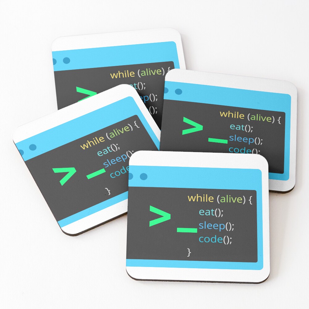 Item preview, Coasters (Set of 4) designed and sold by caffeinepixels.