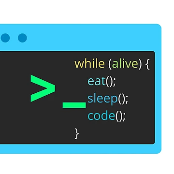 Artwork thumbnail, While Alive Eat Sleep Code Programmer by caffeinepixels