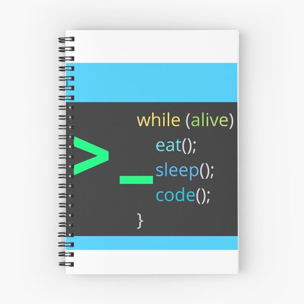 Item preview, While Alive Eat Sleep Code Programmer designed and sold by caffeinepixels.