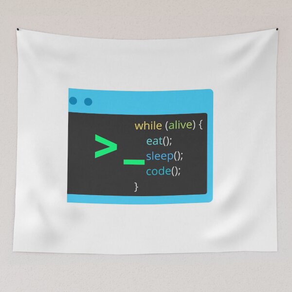 Item preview, While Alive Eat Sleep Code Programmer designed and sold by caffeinepixels.