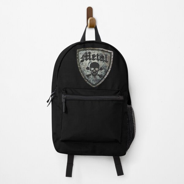 Item preview, Heavy Metal Shield Skull Gothic Logo designed and sold by Libérica Studio.