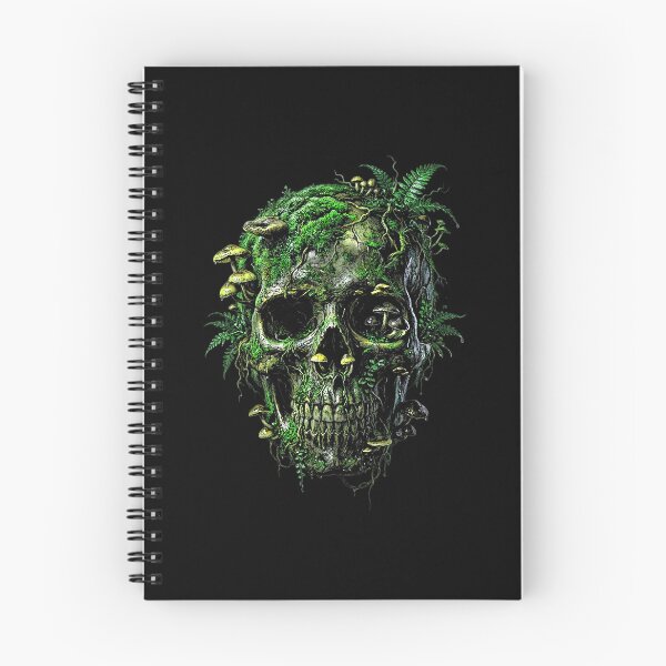 Item preview, Nature Reclaims All - Moss Covered Skull Dark Fantasy Illustration designed and sold by Pacebreaker_.