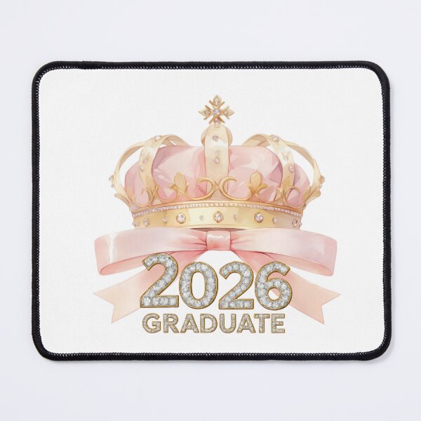 Item preview, 2026 Graduate with Crown, Pink Bow & Diamonds designed and sold by jeweleddesigns.