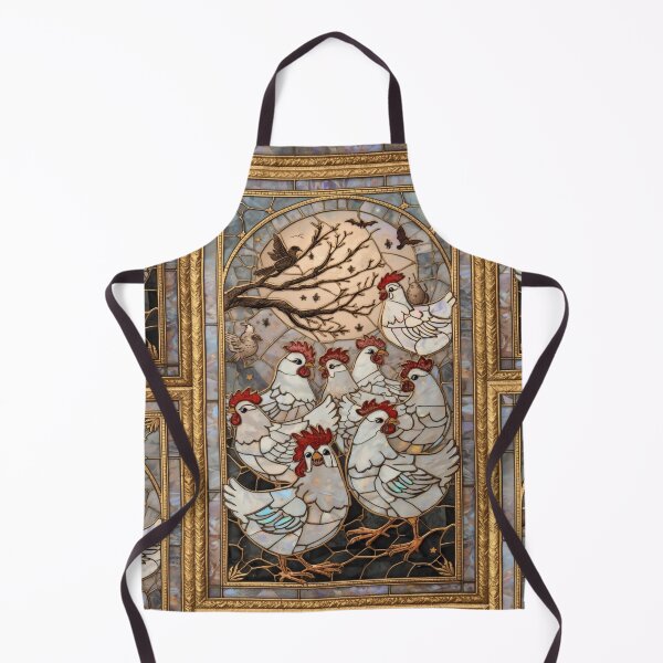 Item preview, Chickens Under Magical Stained Glass Moon designed and sold by BriSher.
