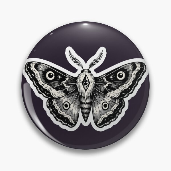 Item preview, Watcher Moth Ink Illustration designed and sold by MizerMoths.