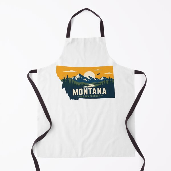 Item preview, Montana state Print Logo / Montana – Big Sky Country designed and sold by Thehatinthecat.