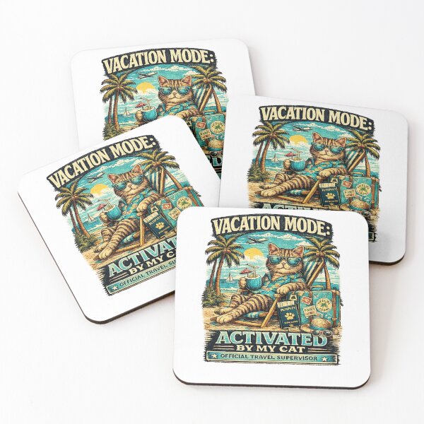 Item preview, Vacation Mode Activated By My Cat Funny Travel Cat Lover Gift designed and sold by Globivara Studio.