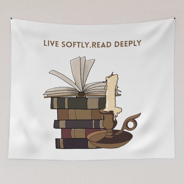 Item preview, Live softly. Read deeply designed and sold by creativityisfun.