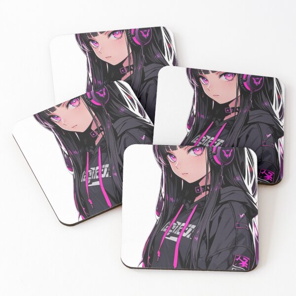 Item preview, Cyberpunk Waifu Neon Pink Anime Fashion designed and sold by AnimDream .