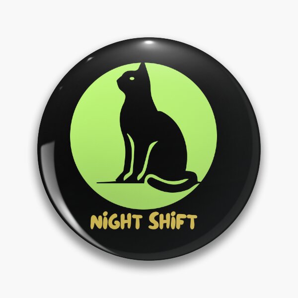 Item preview, Night Shift Black Cat designed and sold by AdicretorDesign.