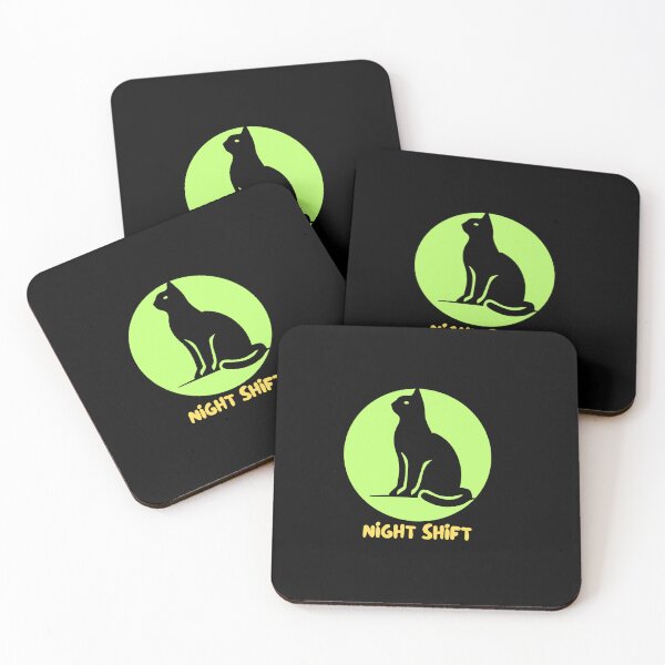 Item preview, Night Shift Black Cat designed and sold by AdicretorDesign.