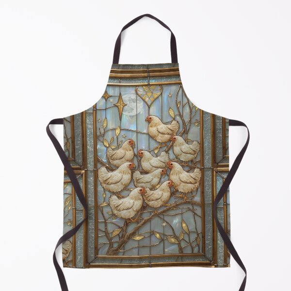 Item preview, Chickens Under Magical Stained Glass Moon designed and sold by BriSher.