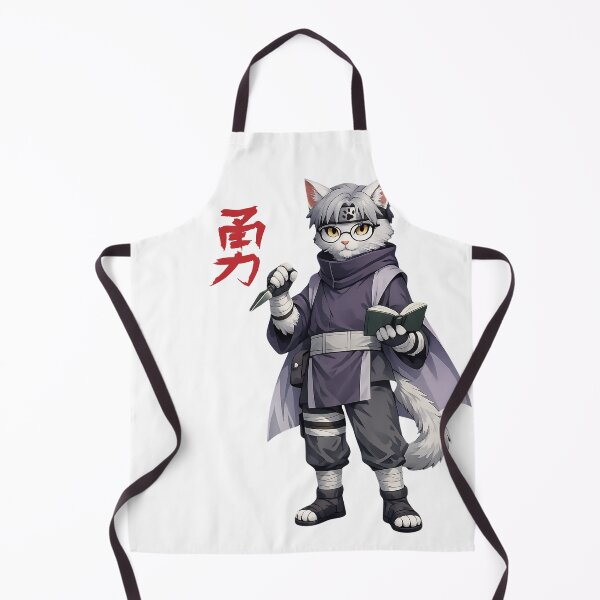 Item preview, Funny Anime Cat Round Glasses Purple Cloak Ninja designed and sold by FANTASYoDarknes.