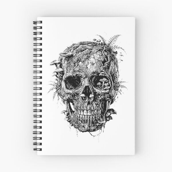 Item preview, Memento Mori Forest Skull - Gothic Engraving Illustration designed and sold by Pacebreaker_.