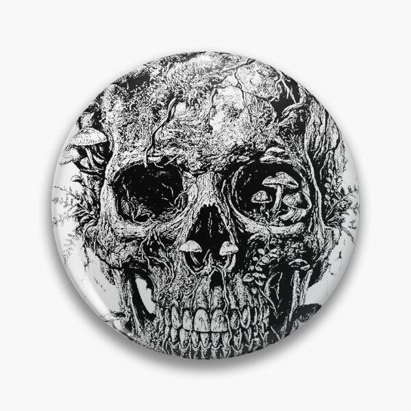 Item preview, Memento Mori Forest Skull - Gothic Engraving Illustration designed and sold by Pacebreaker_.