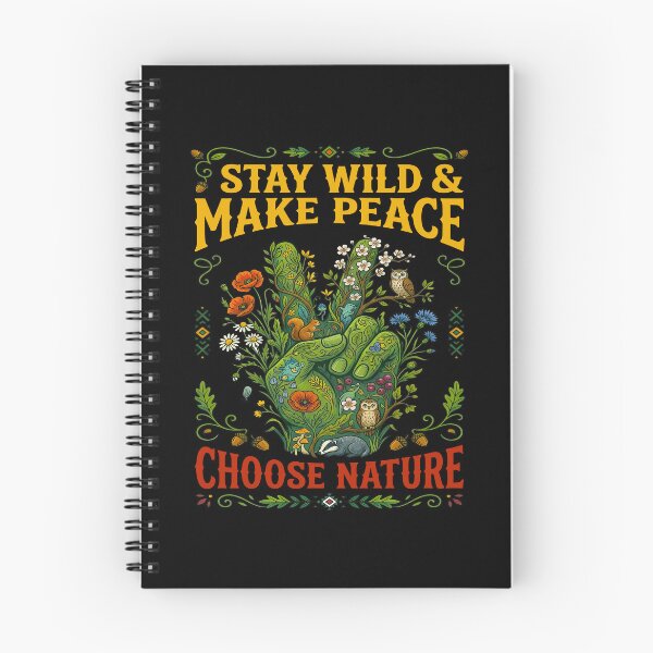 Item preview, Stay Wild And Make Peace Choose Nature designed and sold by TeeARTHY.