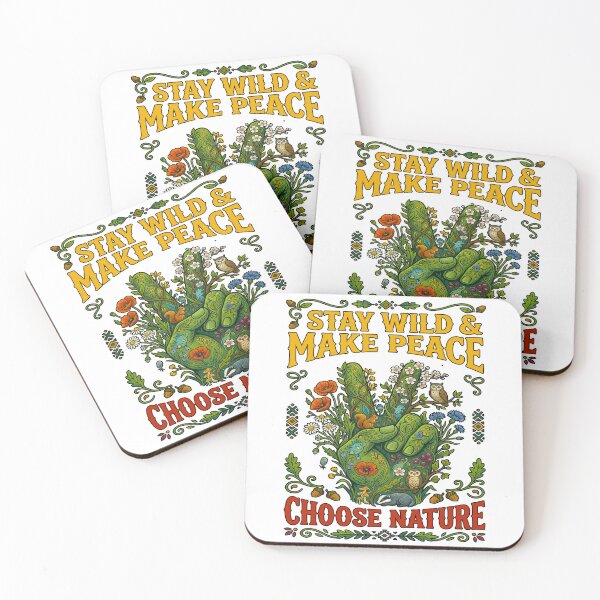 Item preview, Stay Wild And Make Peace Choose Nature designed and sold by TeeARTHY.