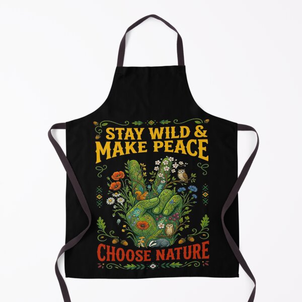 Item preview, Stay Wild And Make Peace Choose Nature designed and sold by TeeARTHY.