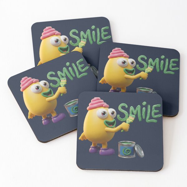 Item preview, Eggsie Painting A Smile - Cute 3D Claymation Art designed and sold by mini-mute.