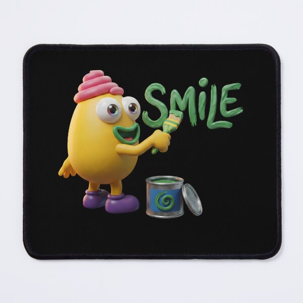 Item preview, Eggsie Painting A Smile - Cute 3D Claymation Art designed and sold by mini-mute.