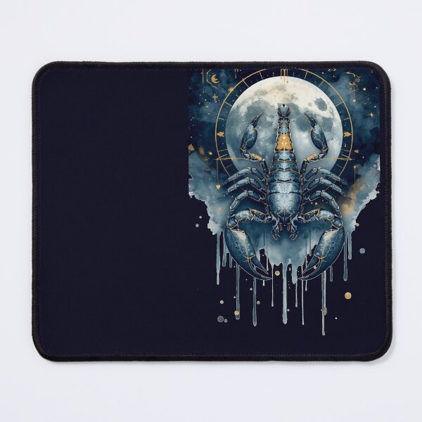 Item preview, Celestial Scorpion Watercolor | Moon Phase Zodiac Scorpio Art designed and sold by Biedroneczka.