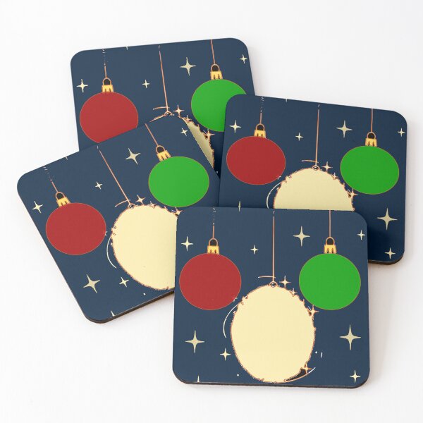 Item preview, Sparkling Midnight Blue Christmas Baubles designed and sold by BayliloArtist.