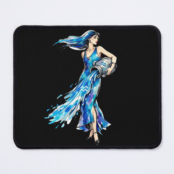 Item preview, Aquarius Wodnik Funny Gifts Tshirt for Zodiac Lovers blue designed and sold by Printek.