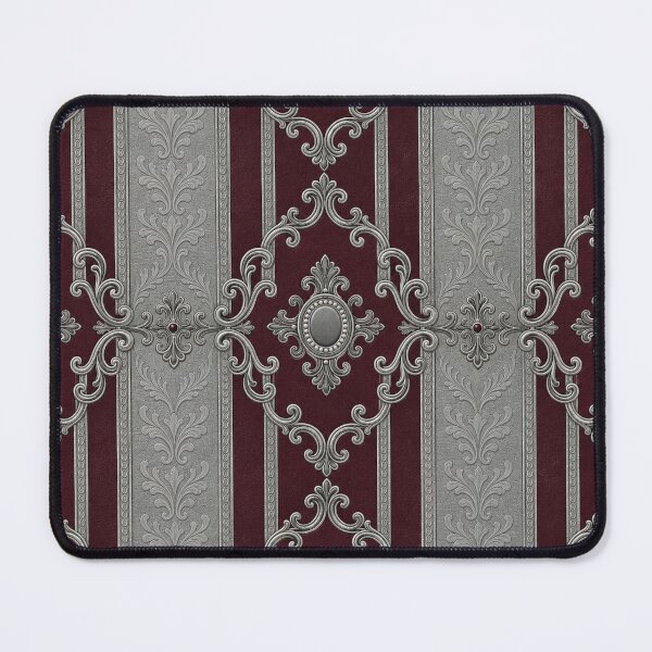 Item preview, Burgundy & Gray Striped Baroque designed and sold by DesignsByPrnces.