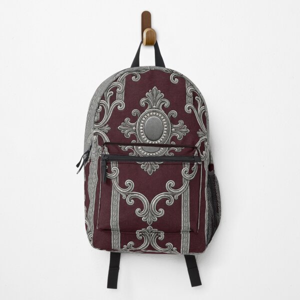 Item preview, Burgundy & Gray Striped Baroque designed and sold by DesignsByPrnces.