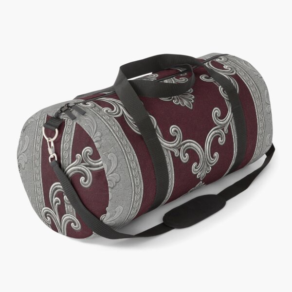 Item preview, Burgundy & Gray Striped Baroque designed and sold by DesignsByPrnces.