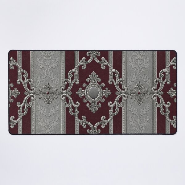 Item preview, Burgundy & Gray Striped Baroque designed and sold by DesignsByPrnces.
