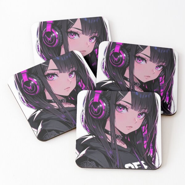 Item preview, Future Goth Anime Girl Neon Dreams designed and sold by AnimDream .