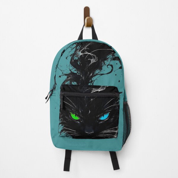 Item preview, Heterochromia Black Cat Under The Moon designed and sold by Doodle-Bloom.