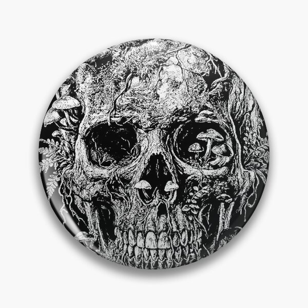 Item preview, Memento Mori Forest Skull - Gothic Engraving Illustration designed and sold by Pacebreaker_.