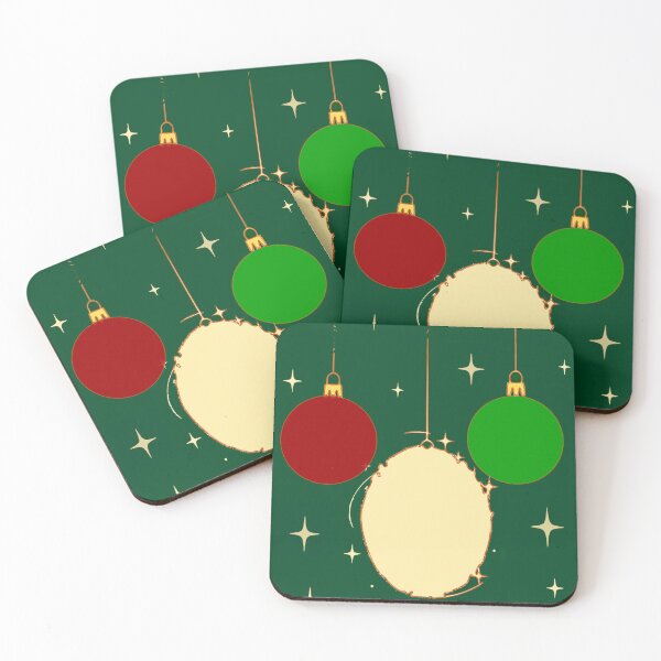Item preview, Sparkling Fir Green Christmas Baubles designed and sold by BayliloArtist.