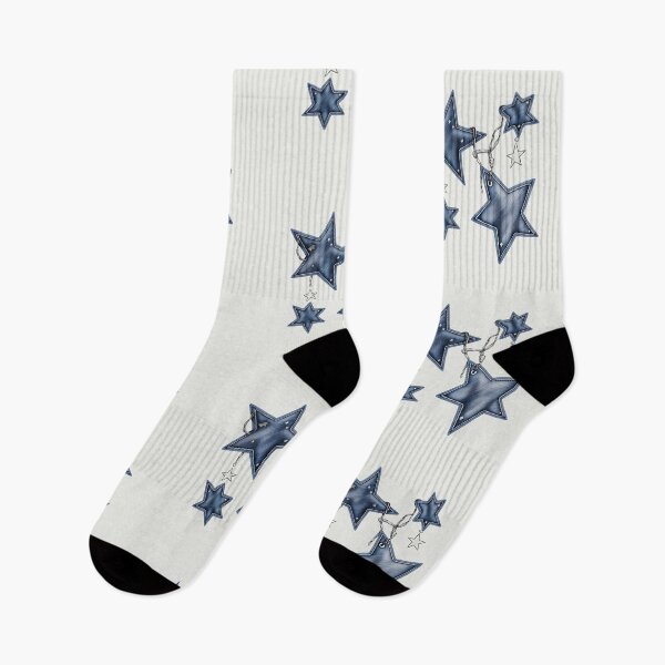 Item preview, Blue Denim Stars Textured Western Aesthetic Pattern designed and sold by tarzbol.