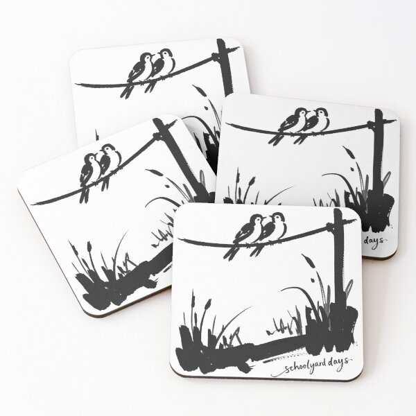 Item preview, Schoolyard Days. Two Birds on a telephone wire. designed and sold by CELTIC-DESIGNS.