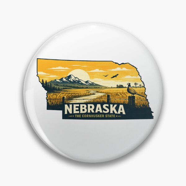 Item preview, Nebraska – The Cornhusker State design designed and sold by Thehatinthecat.
